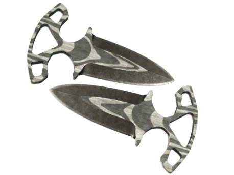★ Shadow Daggers | Black Laminate (Battle-Scarred)